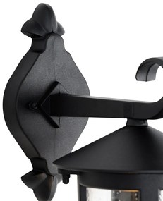 Lanterna da parete classica per esterni nera IP44 - Herb