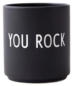 Tazza in porcellana nera 300 ml You Rock - Design Letters