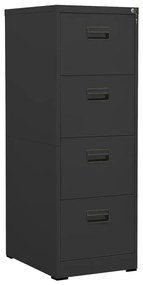 Armadio Classificatore Antracite 46x62x133 Cm İn Acciaio /