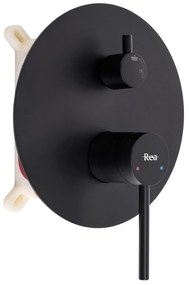 Set doccia da incasso Rea Foss Clif Black + BOX