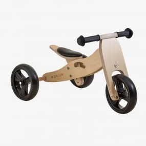 Triciclo in Legno Convertibile in Bicicletta 2 in 1 senza Pedali - Sklum