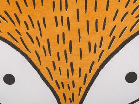 Cuscino con stampa di volpe 50 x 40 cm arancione VADODARA Beliani