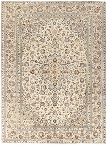 Kashan Tappeto 330 x 250 Beige (Iran) Annodato A Mano