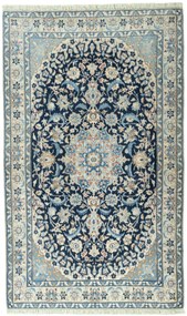 Nain Tappeto 120x200 Blu (Iran) Annodato A Mano