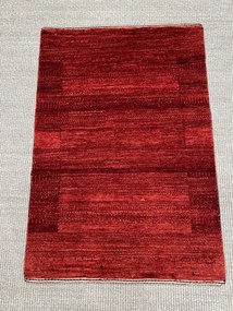 Loribaft Tappeto 60 x 90 Rosso (Iran) Annodato A Mano