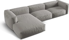Divano angolare modulare grigio chiaro (angolo sinistro) Martina - Micadoni Home