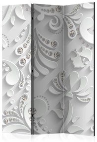 Paravento Flowers with Crystals [Room Dividers]