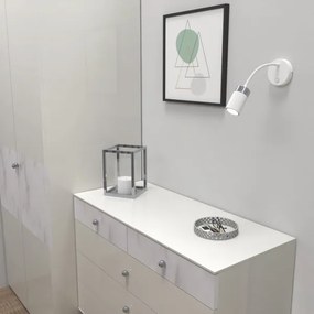 Lampada flessibile JOKER 1xGU10/8W/230V bianco/cromo opaco