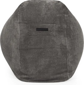 Puof a sacco marrone scuro con rivestimento in velluto a coste Snug Long 140 – SLOWDOWN