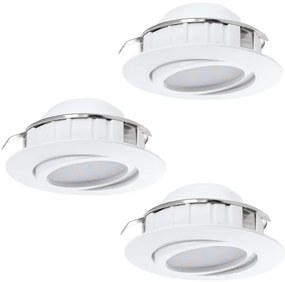 Eglo 95851 - SET 3x Lampada LED da incasso PINEDA 1xLED/4,9W/230V