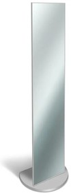 Specchio rettangolare grigio 40 x 160 cm