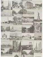 Tapete New York Postcard von Ralph Lauren - Stone