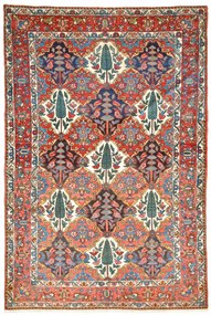 Bakhtiar Tappeto 140 x 210 Rosso (Iran) Annodato A Mano