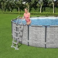 Bestway Scaletta per Piscina Flowclear a 4 Gradini 122 cm cod mxl 37953