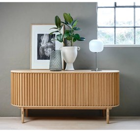 Cassettiera bassa in rovere naturale 160x73 cm Carno - Unique Furniture