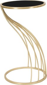 Tavolo rotondo con piano in vetro ø 35 cm Flush - Mauro Ferretti