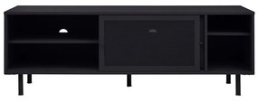 Mobile TV nero in metallo 160x55x45 cm Veep – Unique Furniture