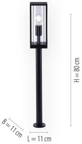 Paul Neuhaus 9497-13 - Lampada da esterno EMIL 1xE27/60W/230V IP44