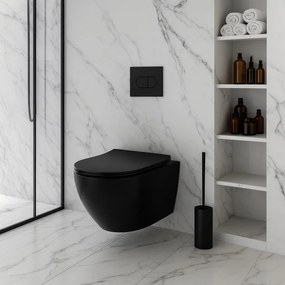 Vaso WC sospeso Rea Carlo Mini Tornado NF BLACK MATT