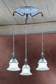 Ferroluce Classic Ferrara 3-light suspension lamp C196