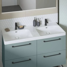 Mobile da bagno sospeso sotto lavabo L 60 x H 58 x P 48 cm verde laminato opaco, 2 cassetti SENSEA Remix