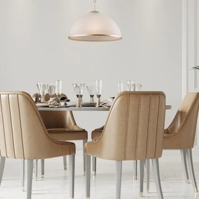 Brilagi - Lampadario a sospensione con supporto rigido LED ANTICO 1xE27/60W/230V bianco patinato