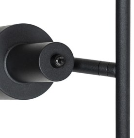 Lampada da terra intelligente nera incl. 2 Wifi A60 - Stijn