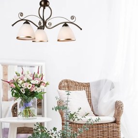 Lampadario a sospensione con catena RETRO II 3xE27/60W/230V