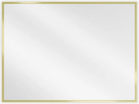 Mexen Loft specchio da bagno rettangolare 80 x 60 cm, cornice dorata - 9852-080-060-000-50