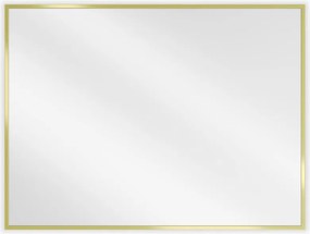 Mexen Loft specchio da bagno rettangolare 80 x 60 cm, cornice dorata - 9852-080-060-000-50