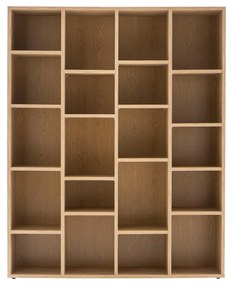 Libreria design in legno Quercia RYTHM