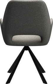 Sedia da pranzo grigio scuro con braccioli Graham – Actona