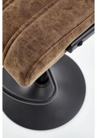 Sgabello 109x46 cm nero/marrone