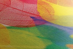 Quadro su tela – Foglie in colori autunnali