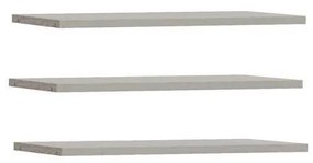 Set da 3 ripiani TIRO grigi