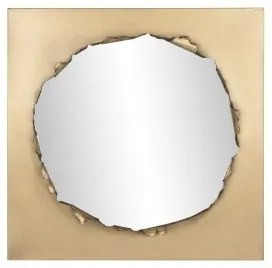 Specchio da parete Home ESPRIT Dorato Ferro Spugna 90 x 9 x 90 cm