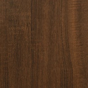 Giroletto Testiera Rovere Marrone 75x190 cm Legno Multistrato