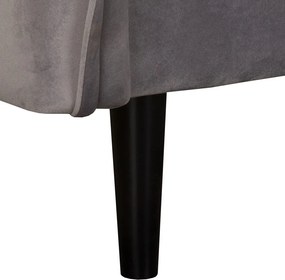 Divano grigio con rivestimento in velluto 138 cm Juli – Ropez