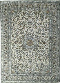 Kashan Tappeto 400 x 290 Beige (Iran) Annodato A Mano