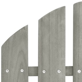 Sedia a dondolo da giardino in legno grigia