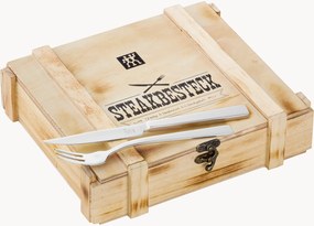 Set di 12 cucchiai in acciaio inossidabile lucidato Twin