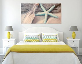 Quadro su tela – Stella marina sulla spiaggia