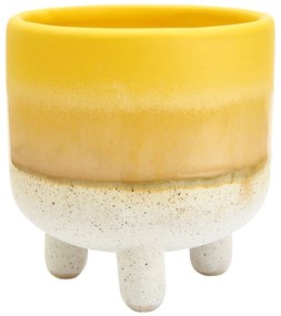 Vaso da fiori giallo e bianco Bohemian Home , ø 7,5 cm Mojave - Sass &amp; Belle