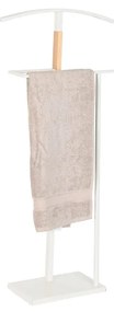 Attaccapanni da Terra DKD Home Decor Naturale Legno Acciaio Bianco (48 x 20 x 106,5 cm)