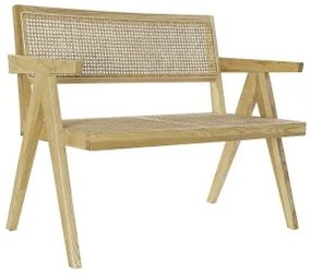 Panca con Schienale DKD Home Decor Naturale Vintage 105,5 x 62 x 83 cm