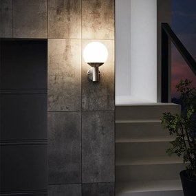 Applique Contemporanea Da Esterno Nisia-Z 1 Luce Acciaio Inox Grigio