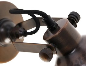 Applique da parete industriale bronzo con rame regolabile - Liko