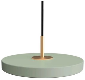 Lampada a sospensione LED verde chiaro con paralume in metallo ø 15 cm Asteria Nuance Micro - UMAGE