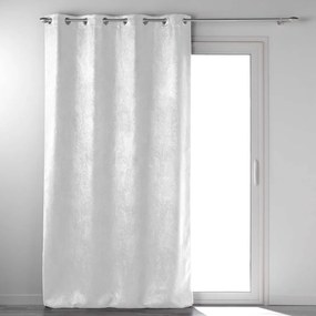 Tenda oscurante in velluto bianco 135x280 cm Melodie - douceur d'intérieur