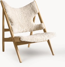 Poltrona lounge in pelle di pecora Knitting
